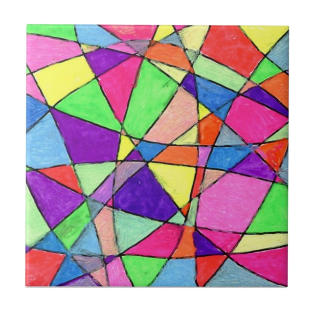 Cerâmica Azulejo cerâmico de abstrato (Frente)