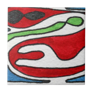 Cerâmica Azulejo cerâmico de abstrato