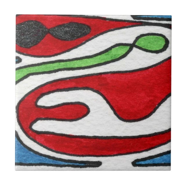 Cerâmica Azulejo cerâmico de abstrato (Frente)