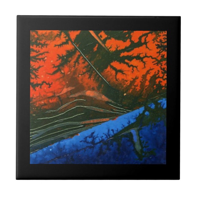 Cerâmica Azulejo cerâmico de abstrato (Frente)