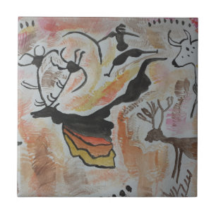 Cerâmica Azulejo cerâmico de Abstrato de Arte Caverna