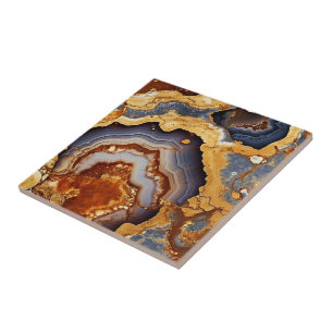Cerâmica Azulejo cerâmico de agata de veias Douradas