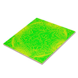 Cerâmica Azulejo cerâmico de amarelo