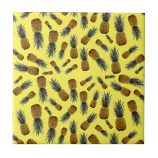 Cerâmica Azulejo cerâmico de ananás tropicais