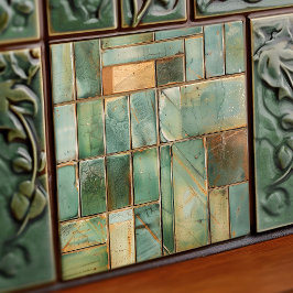 Cerâmica Azulejo cerâmico de arte Mosaica Sage