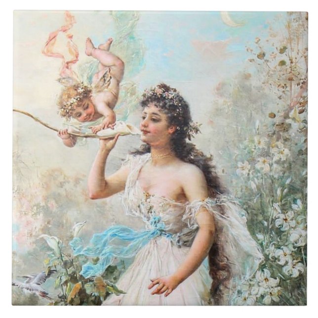 Cerâmica Azulejo cerâmico de arte vitoriana (Frente)