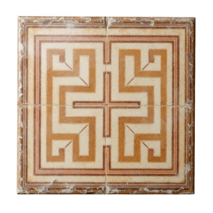 Cerâmica Azulejo cerâmico de Artesanato cruzado