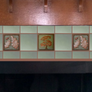 Cerâmica Azulejo Cerâmico de Árvore de Carvalho