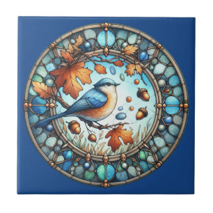 Cerâmica Azulejo Cerâmico de Autumn Bird