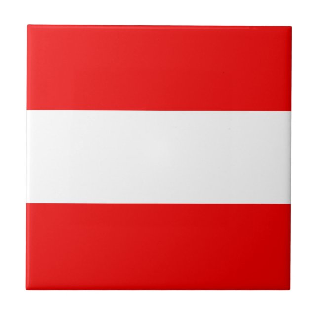 Cerâmica Azulejo Cerâmico de Bandeira da Áustria (Frente)