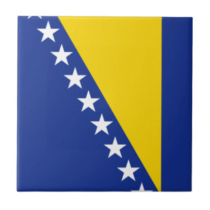 Cerâmica Azulejo cerâmico de bandeira da Bósnia Herzegovi
