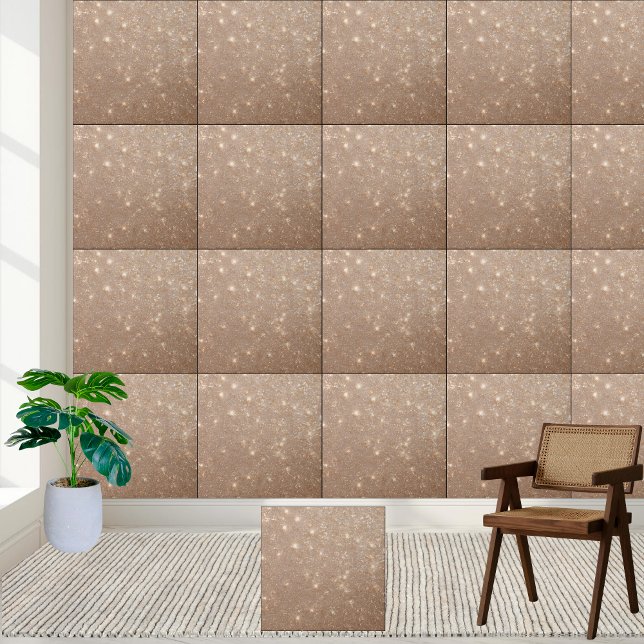 Cerâmica Azulejo cerâmico de bege bruto (Rough Beige Glitter Ceramic Tile)