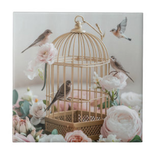 Cerâmica Azulejo cerâmico de Birdcage chique