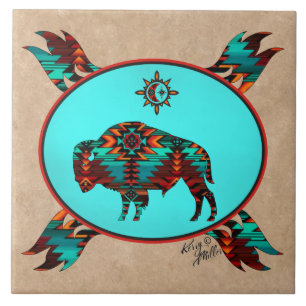Cerâmica Azulejo Cerâmico de Buffalo Sudoeste