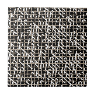 Cerâmica Azulejo cerâmico de cor branca e bege a preto Text