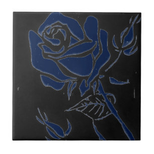 Cerâmica azulejo cerâmico de cozinha azul-Rosa escuro