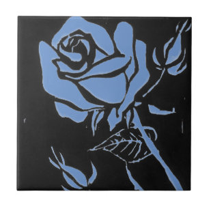 Cerâmica azulejo cerâmico de cozinha "Rosa Blue"