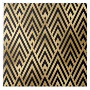 Cerâmica azulejo cerâmico de decoração de ouro preto