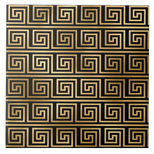 Cerâmica azulejo cerâmico de decoração de ouro preto