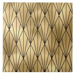 Cerâmica azulejo cerâmico de decoração de ouro preto