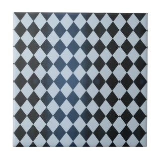 Cerâmica Azulejo cerâmico de diamante preto e branco