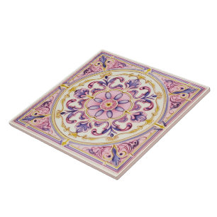 Cerâmica Azulejo cerâmico de estilo pastel Vintage.