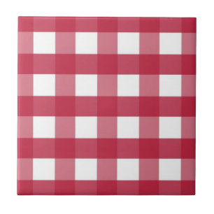 Cerâmica Azulejo cerâmico de etiquetas editáveis de Gingham