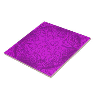 Cerâmica Azulejo cerâmico de fios roxos