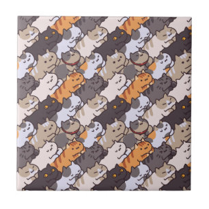 Cerâmica Azulejo cerâmico de Gatos Cujos