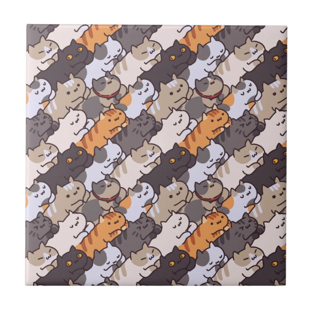Cerâmica Azulejo cerâmico de Gatos Cujos (Frente)