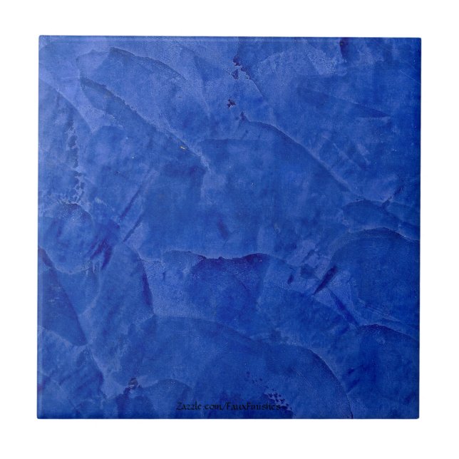 Cerâmica Azulejo Cerâmico de Gesso Veneziano Azul Toscano (Frente)