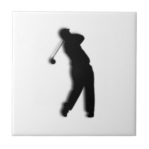 Cerâmica Azulejo Cerâmico de Golfista Masculino