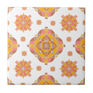 Cerâmica Azulejo Cerâmico de Grade Floral