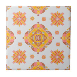 Cerâmica Azulejo Cerâmico de Grade Floral
