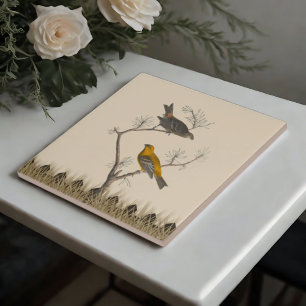 Cerâmica Azulejo cerâmico de Harmonia de Aves Gêmeas