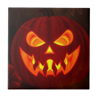 Cerâmica Azulejo Cerâmico de Jack-O-Lantern Luminoso de Hal