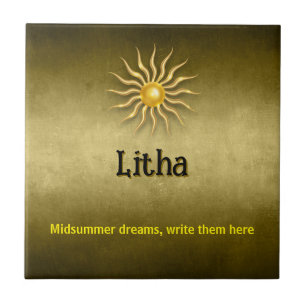 Cerâmica Azulejo cerâmico de Litha personalizável