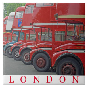 Cerâmica azulejo cerâmico de Londres Routemasters