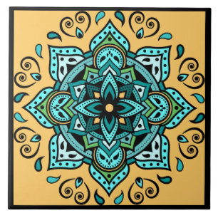 Cerâmica Azulejo cerâmico de Mandala
