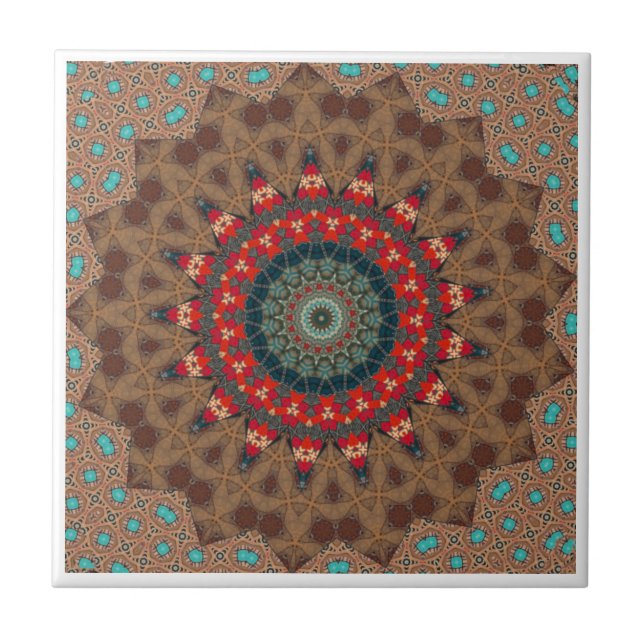Cerâmica Azulejo cerâmico de Mandala Moderno (Frente)