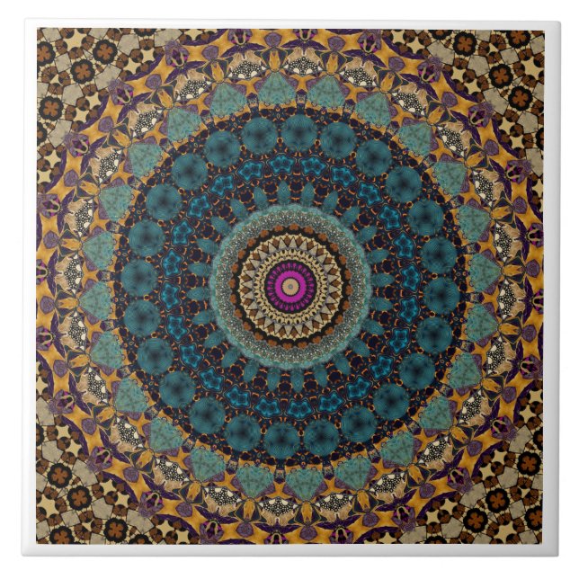 Cerâmica Azulejo cerâmico de Mandala Moderno (Frente)