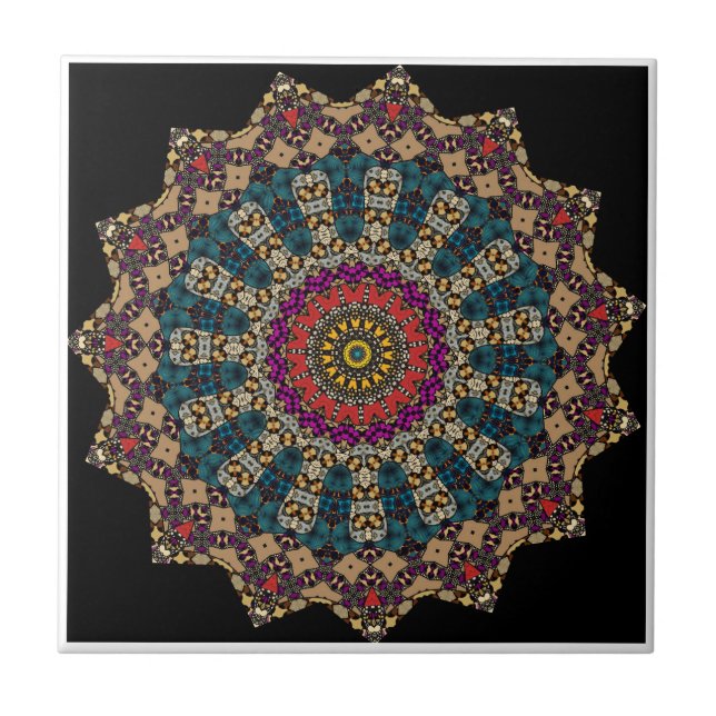 Cerâmica Azulejo cerâmico de Mandala Moderno (Frente)