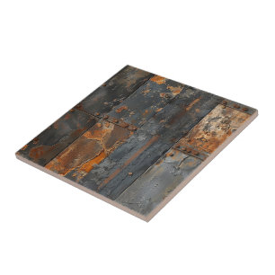 Cerâmica Azulejo Cerâmico de Metal Enferrujado
