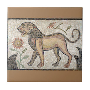 Cerâmica Azulejo cerâmico de mosaicos romanos, pequeno (4,