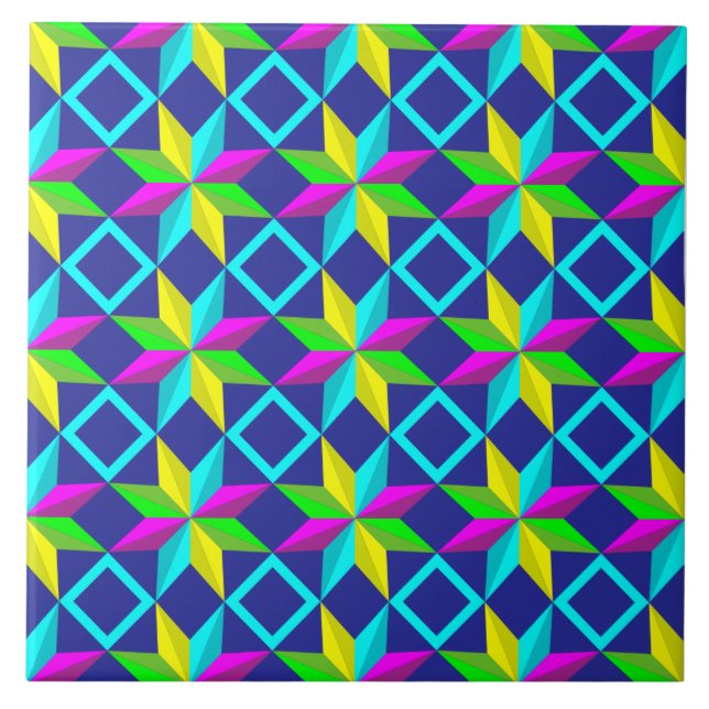 Cerâmica azulejo cerâmico de neon stars (Frente)