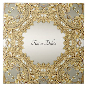 Cerâmica Azulejo cerâmico de Ornamentado Dourado