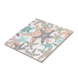 Cerâmica Azulejo cerâmico de padrão constante de Starfish