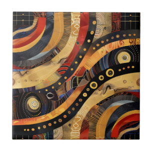 Cerâmica Azulejo cerâmico de padrão tribal africano