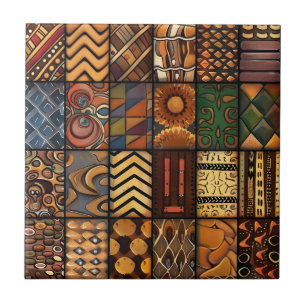 Cerâmica Azulejo cerâmico de padrão tribal africano