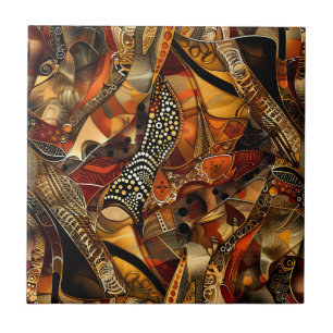 Cerâmica Azulejo cerâmico de padrão tribal africano